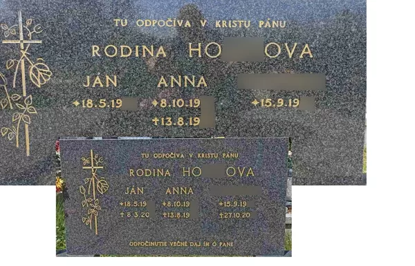 Dopísanie dátumov a obnova zlatej farby